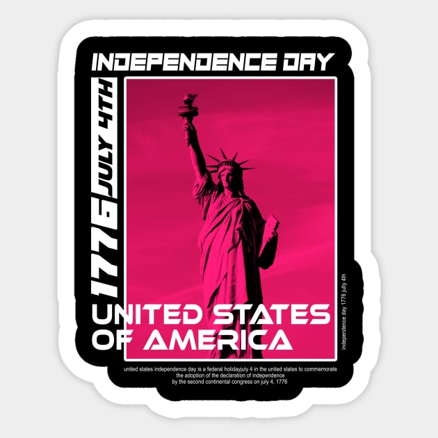 united states independence day july 4th Sticker by dinoco graphic
